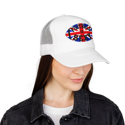 UK Flag Football Is Sexy Foam Trucker Hat