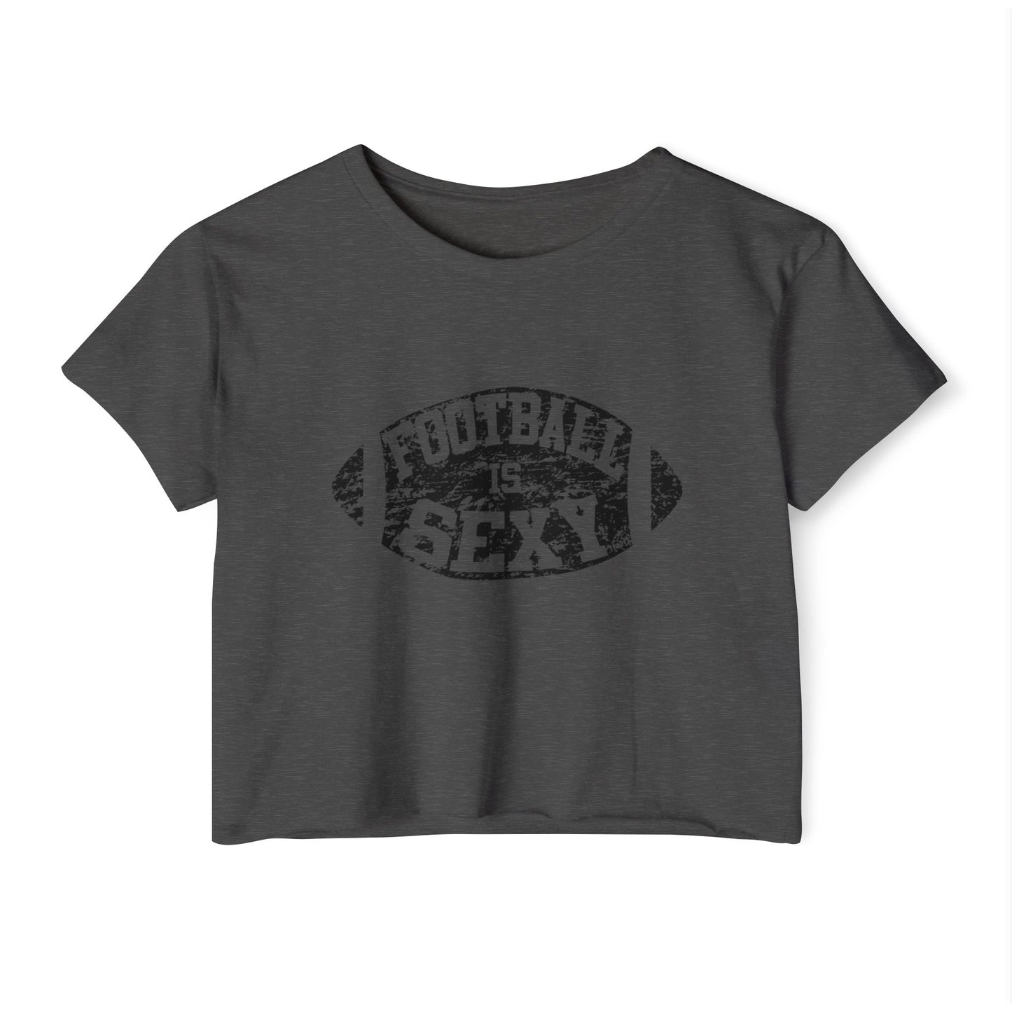 'Football Is Sexy' Crop Tee | Black Logo