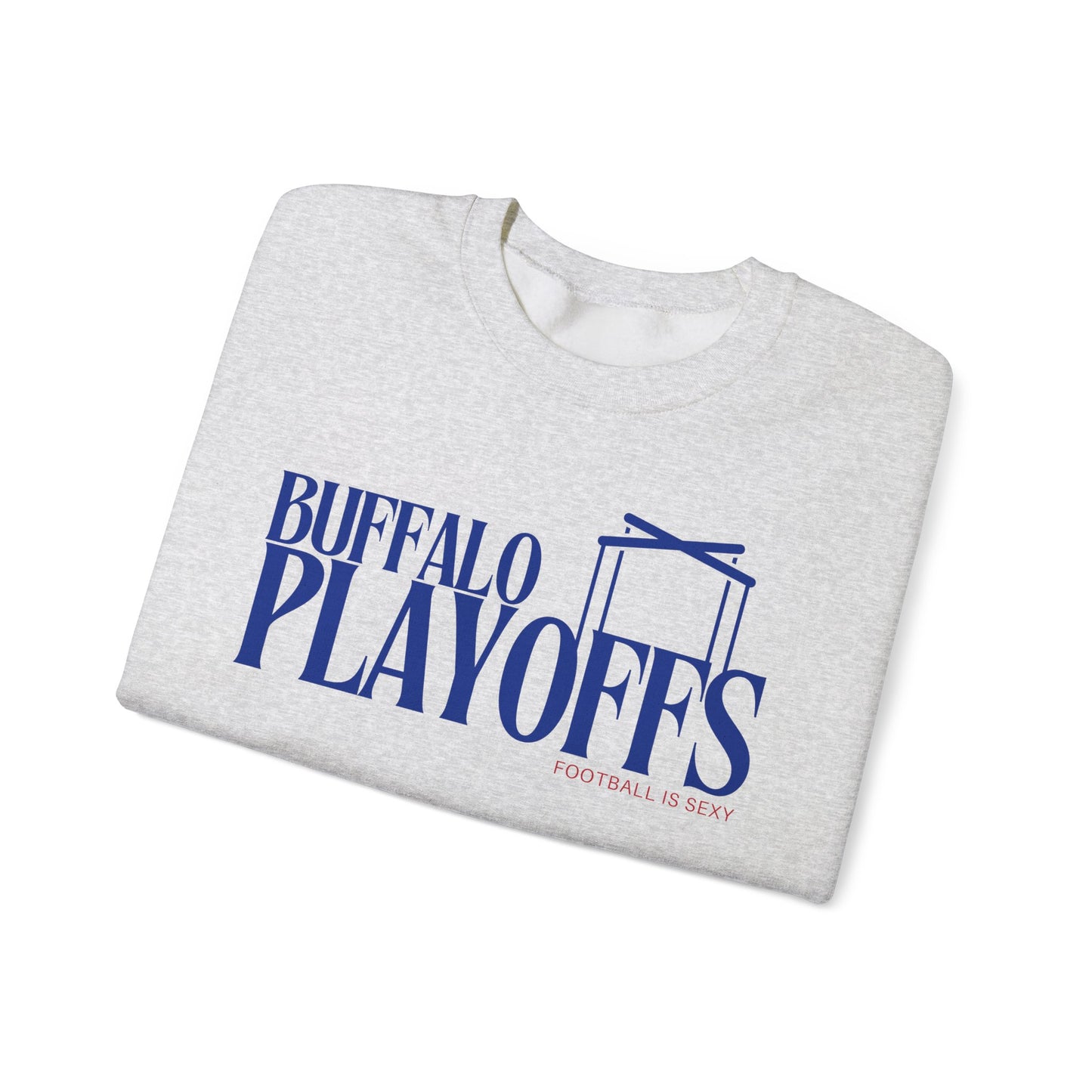 'Buffalo Playoffs' Crewneck Sweatshirt - Blue