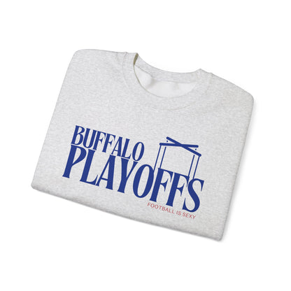 'Buffalo Playoffs' Crewneck Sweatshirt - Blue