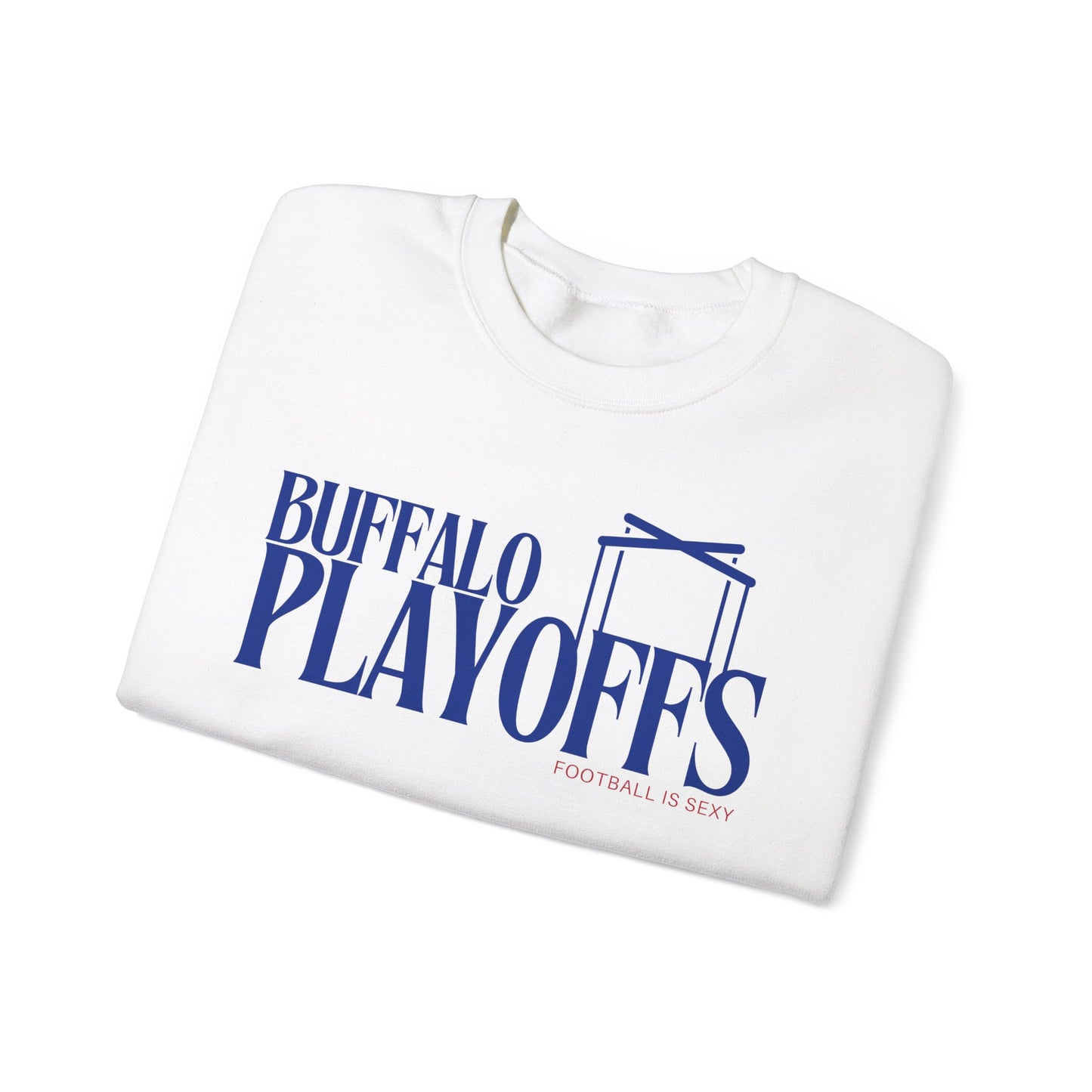 'Buffalo Playoffs' Crewneck Sweatshirt - Blue