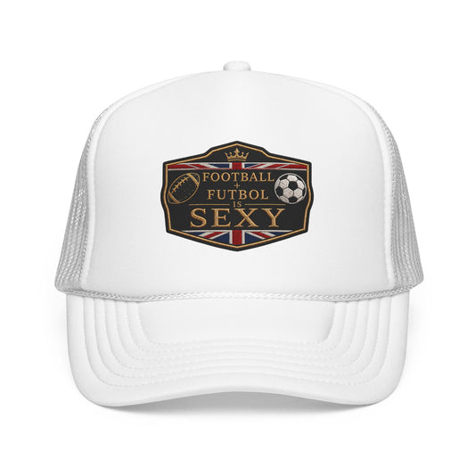 UK Football + Futbol Is Sexy Trucker Hat