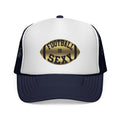 Football Is Sexy Gold and Black Logo Trucker Hat