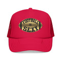 Football Is Sexy Black / Gold Logo Foam Trucker Hat