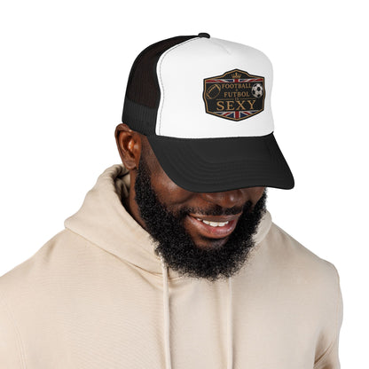 UK Football + Futbol Is Sexy Trucker Hat