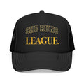 She Runs The League Foam Trucker Hat