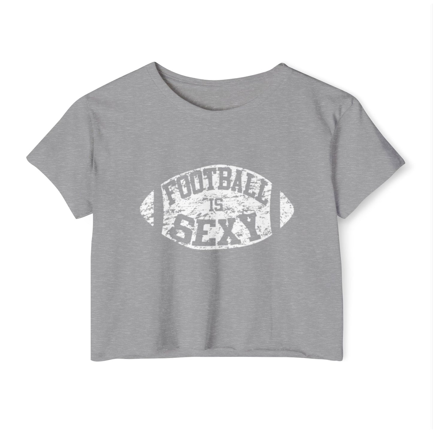 Football Is Sexy Crop Tee | White Logo