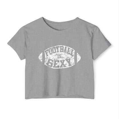 Football Is Sexy Crop Tee | White Logo
