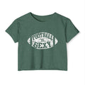 Football Is Sexy Crop Tee | White Logo