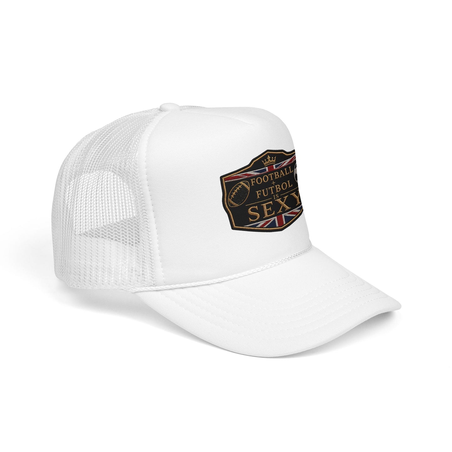 UK Football + Futbol Is Sexy Trucker Hat