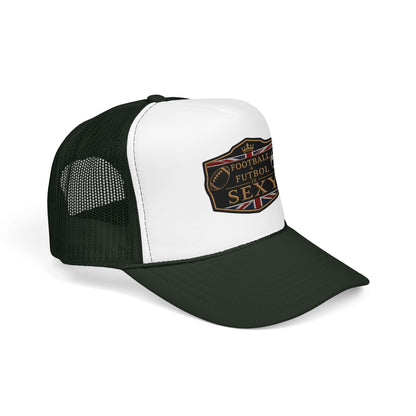 UK Football + Futbol Is Sexy Trucker Hat