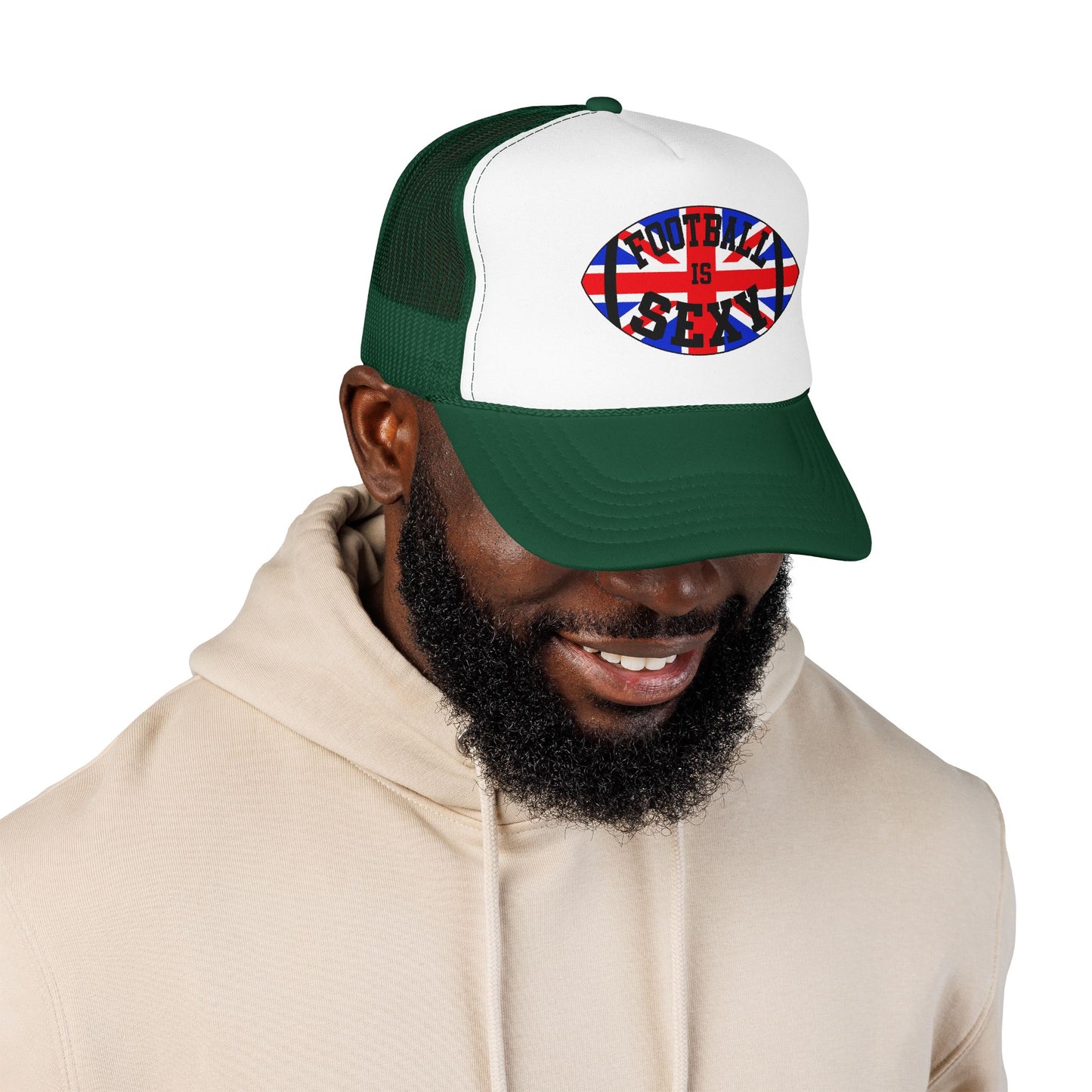 UK Flag Football Is Sexy Foam Trucker Hat