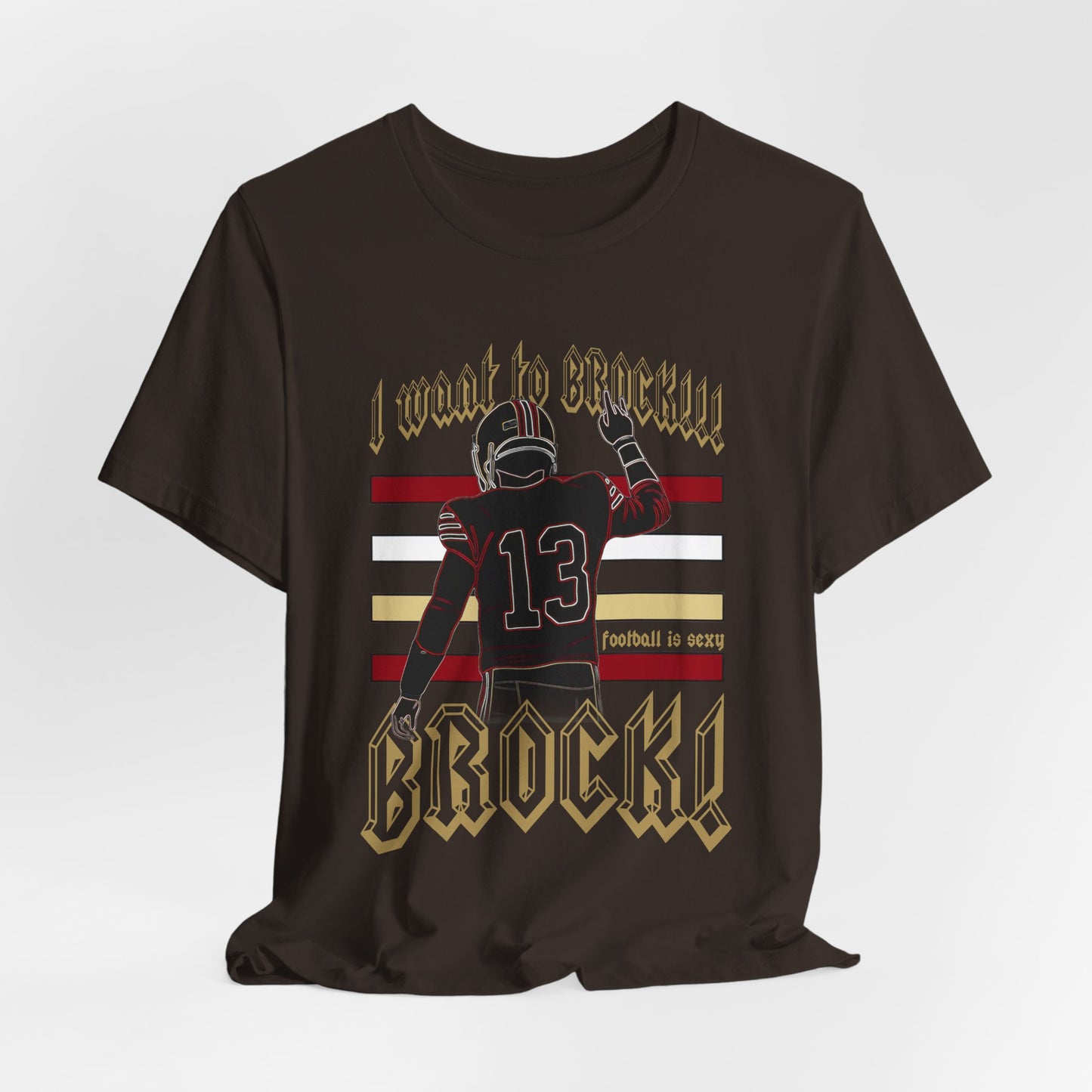 San Francisco I Want to Brock! Striped Lounge Crew T-shirt