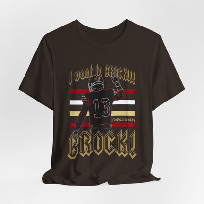 San Francisco I Want to Brock! Striped Lounge Crew T-shirt