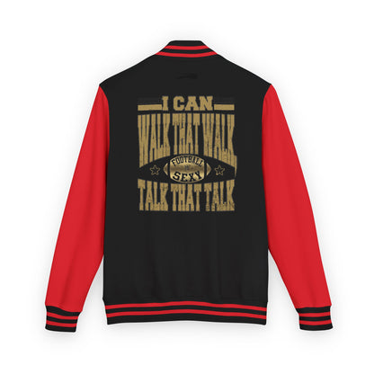 Football Is Sexy Letterman Cloth Jacket