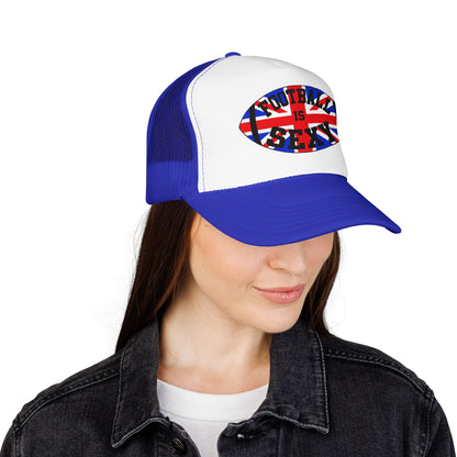 UK Flag Football Is Sexy Foam Trucker Hat