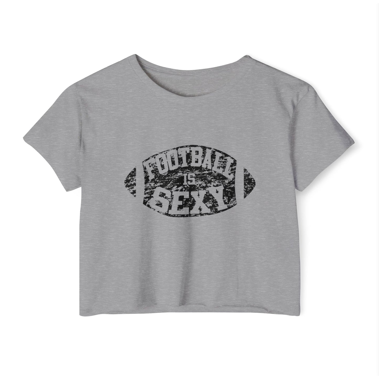 'Football Is Sexy' Crop Tee | Black Logo