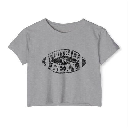 'Football Is Sexy' Crop Tee | Black Logo