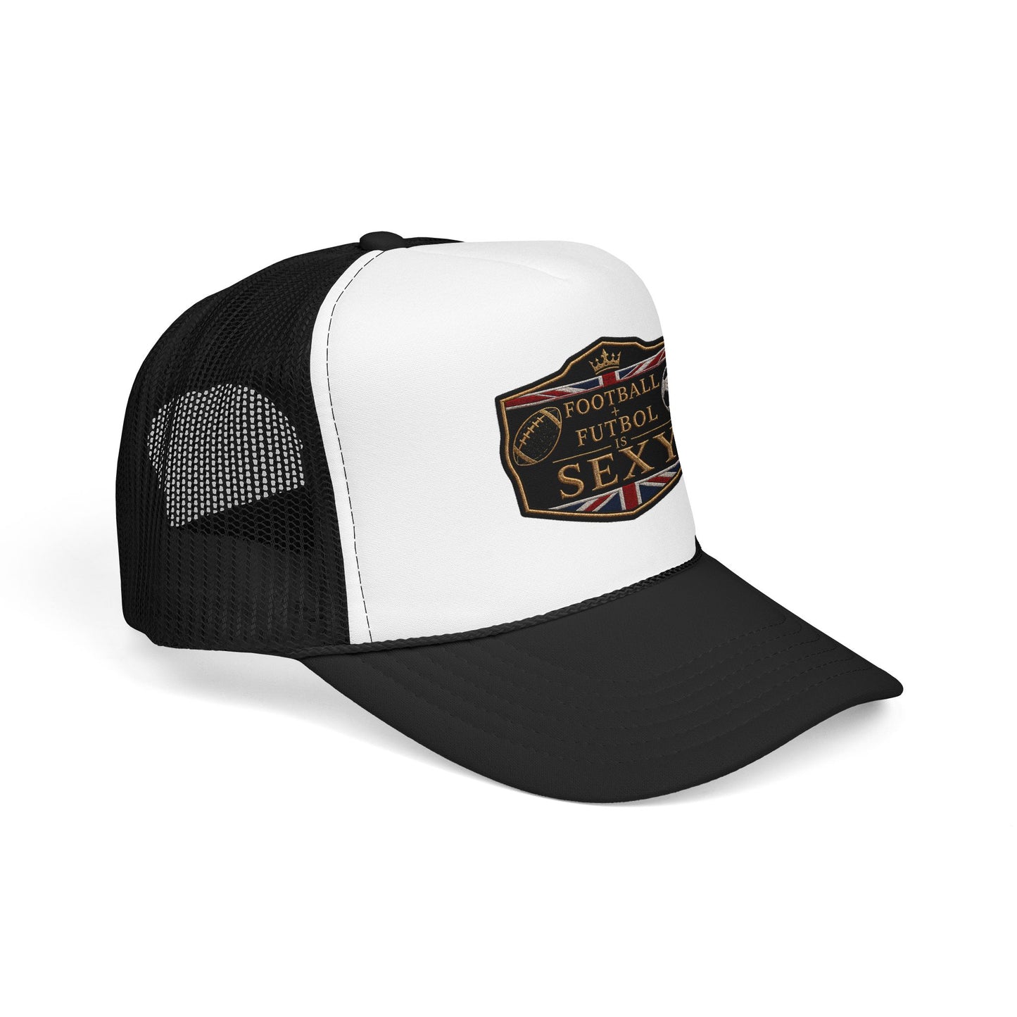 UK Football + Futbol Is Sexy Trucker Hat
