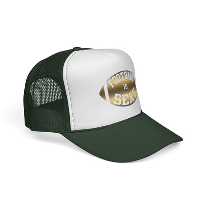 Football Is Sexy Gold Logo Trucker Hat