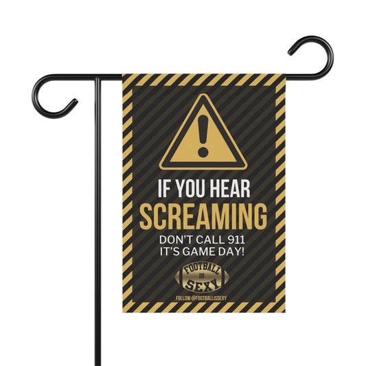 Your Hear Screaming Garden Banner | Black & Gold