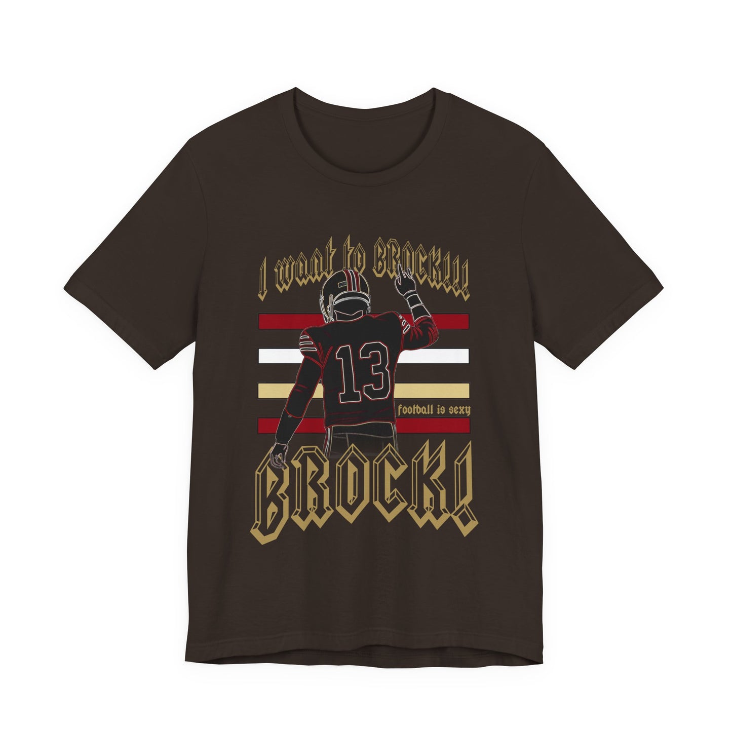 San Francisco I Want to Brock! Striped Lounge Crew T-shirt