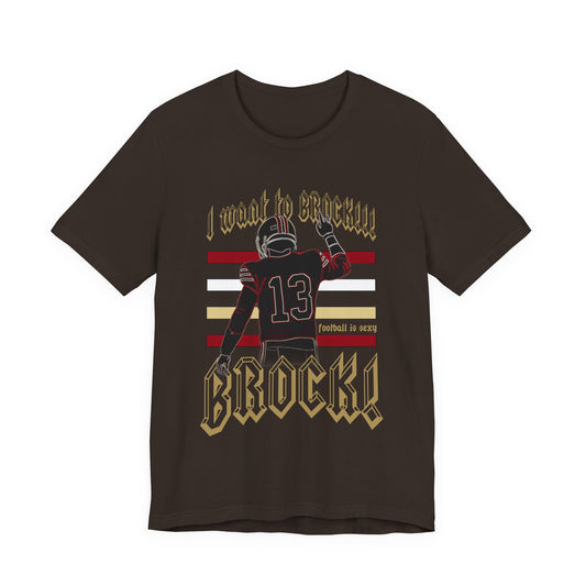 San Francisco I Want to Brock! Striped Lounge Crew T-shirt