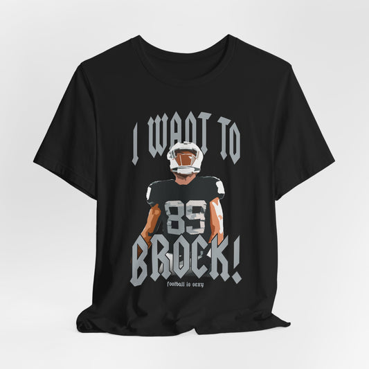 I want to BROCK  Unisex Jersey Short Sleeve Tee - Las Vegas Black Jersey