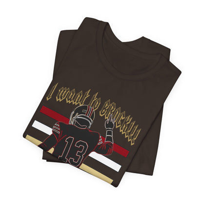 San Francisco I Want to Brock! Striped Lounge Crew T-shirt