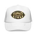 Football Is Sexy Black / Gold Logo Foam Trucker Hat