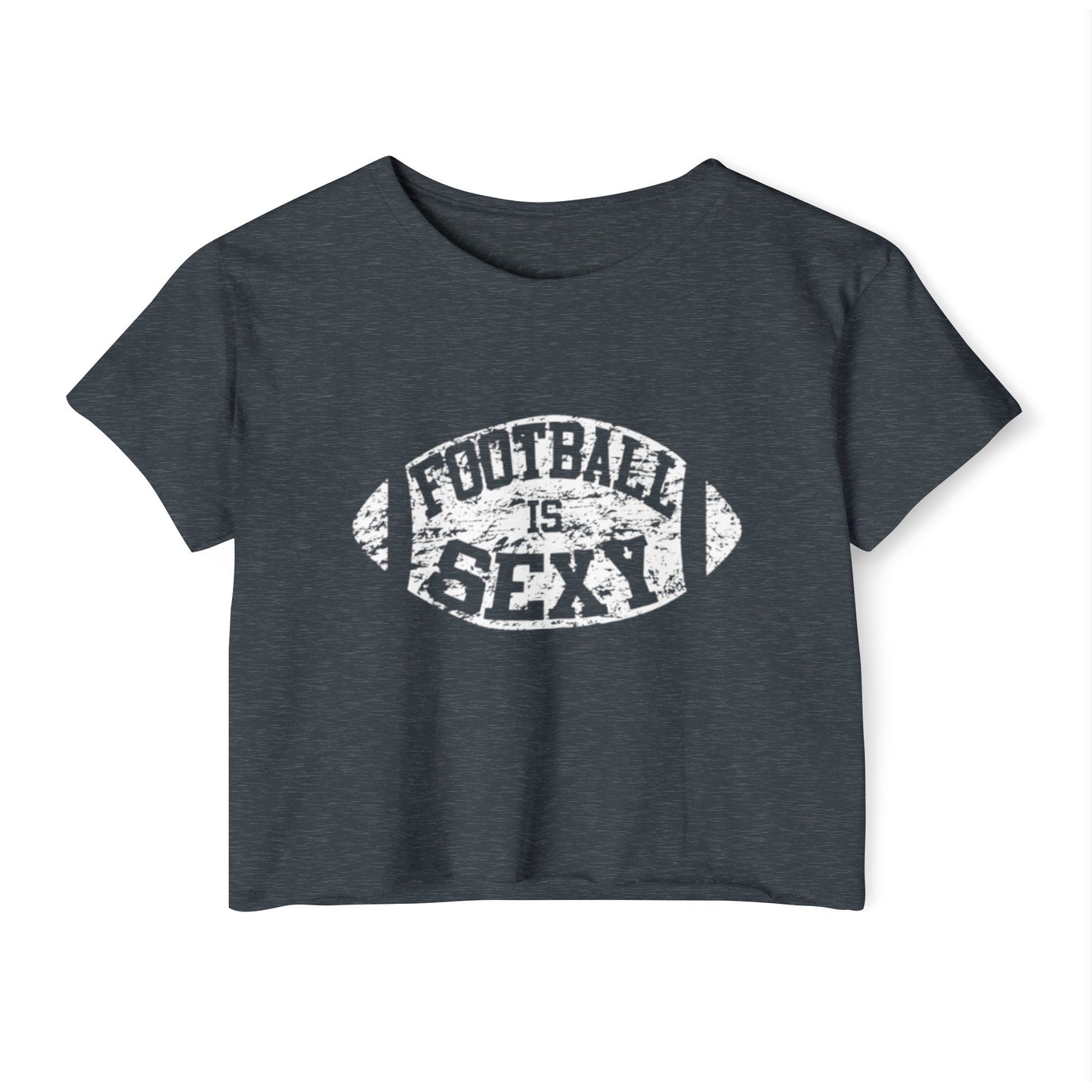 Football Is Sexy Crop Tee | White Logo