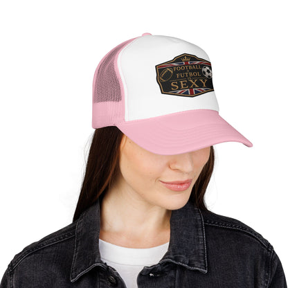 UK Football + Futbol Is Sexy Trucker Hat