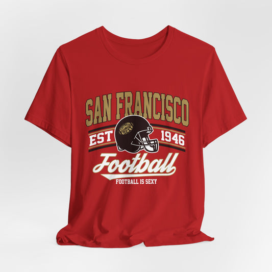 San Francisco Football Est. 1946 Gold Outline Lounge Crew