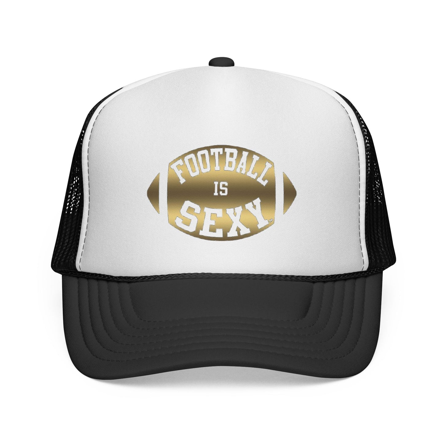 Football Is Sexy Gold Logo Trucker Hat