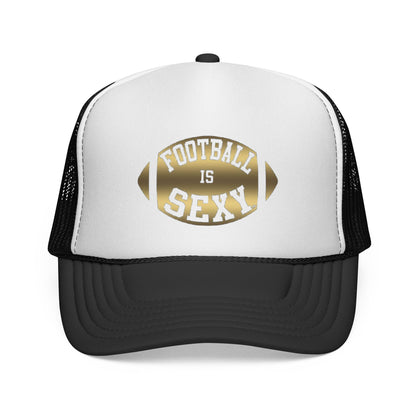 Football Is Sexy Gold Logo Trucker Hat