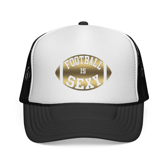 Football Is Sexy Gold Logo Trucker Hat