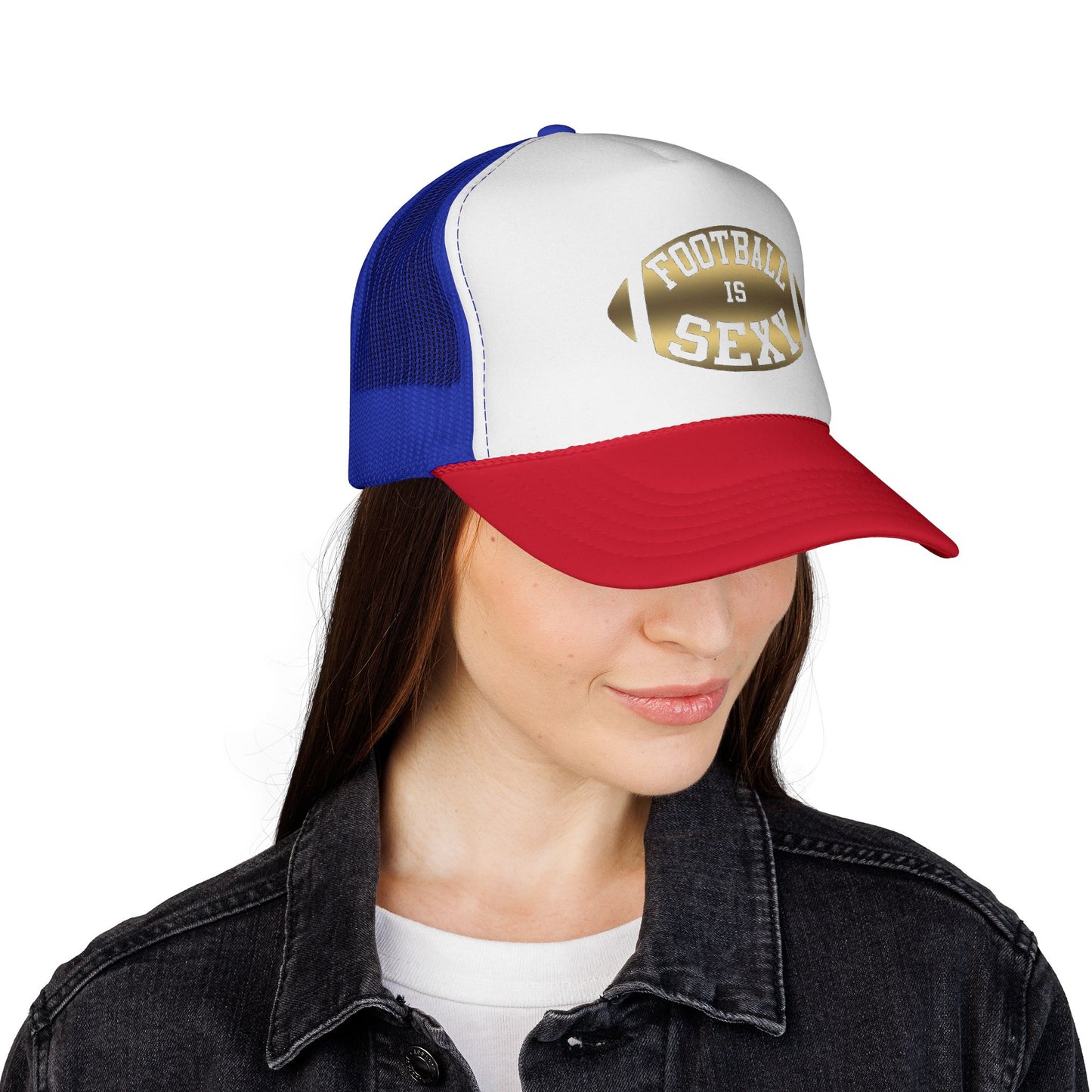 Football Is Sexy Gold Logo Trucker Hat