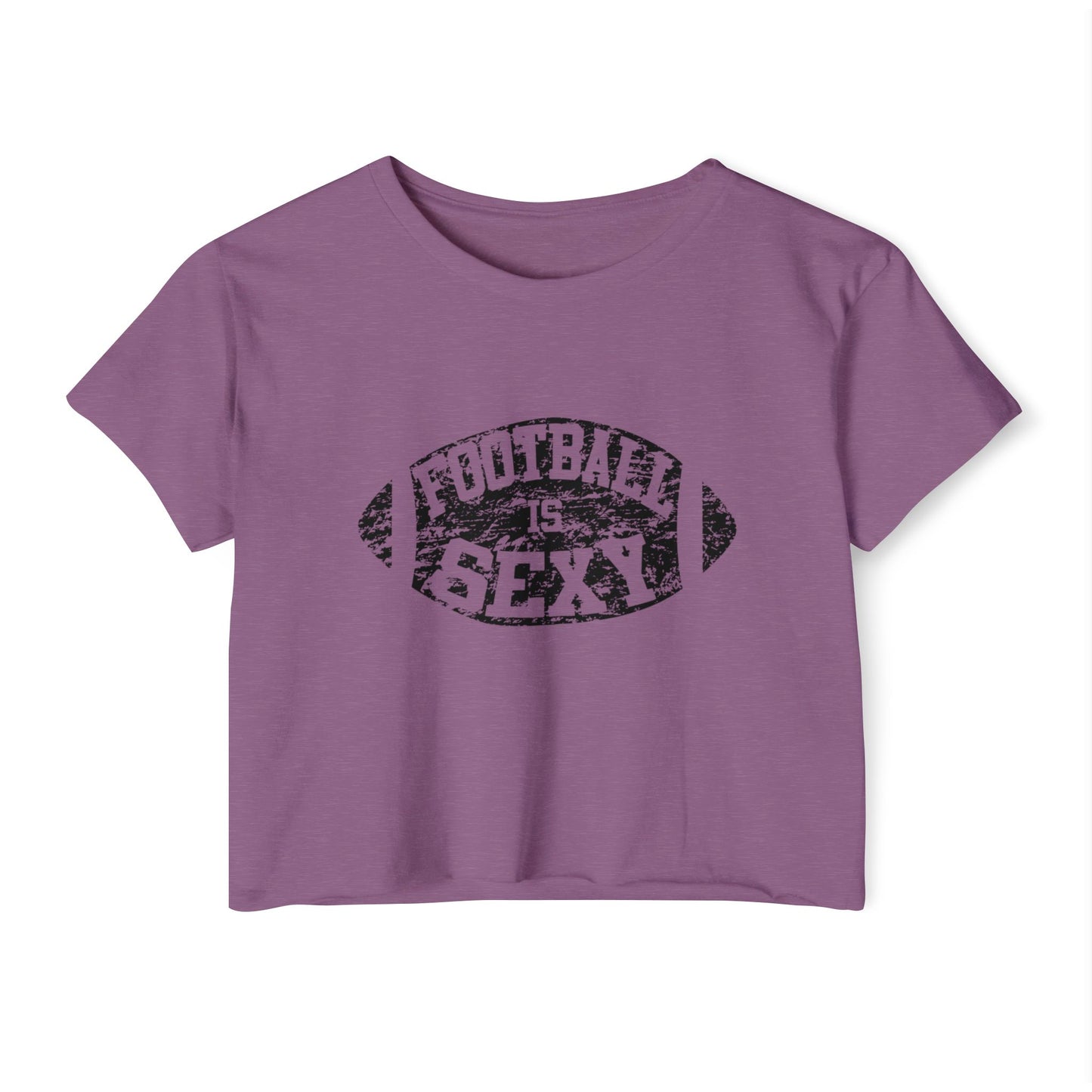 'Football Is Sexy' Crop Tee | Black Logo
