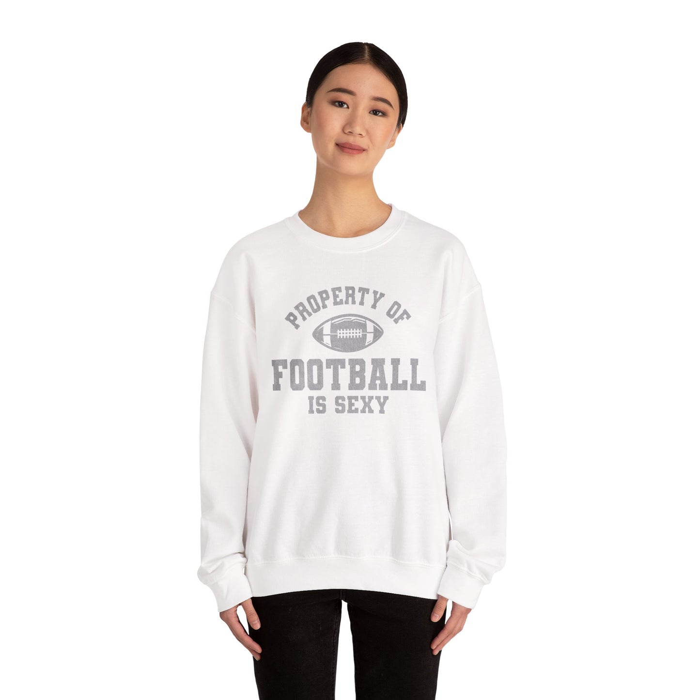 'Property of Football is Sexy' - Crewneck Sweatshirt - Black