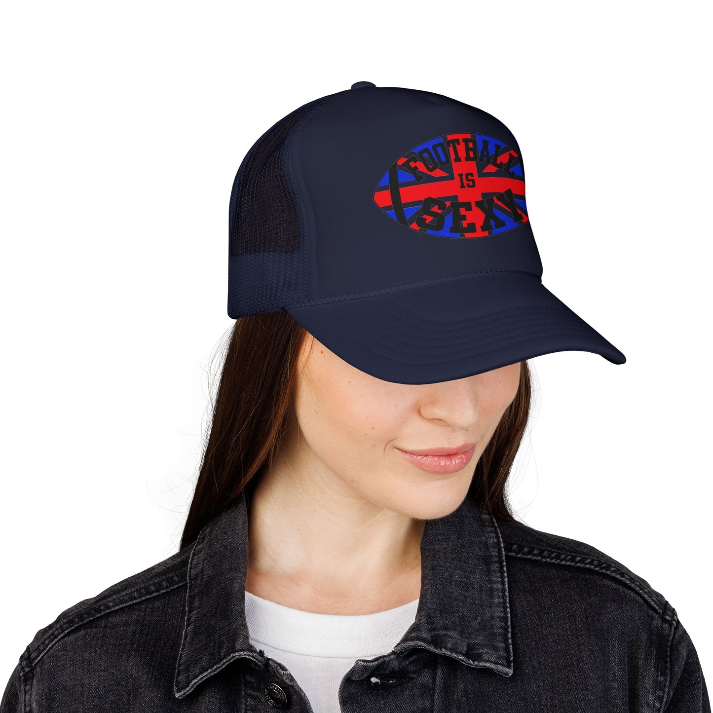 UK Flag Football Is Sexy Foam Trucker Hat