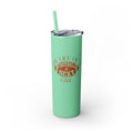 The Life of a Football Girl Skinny Tumbler, 20oz
