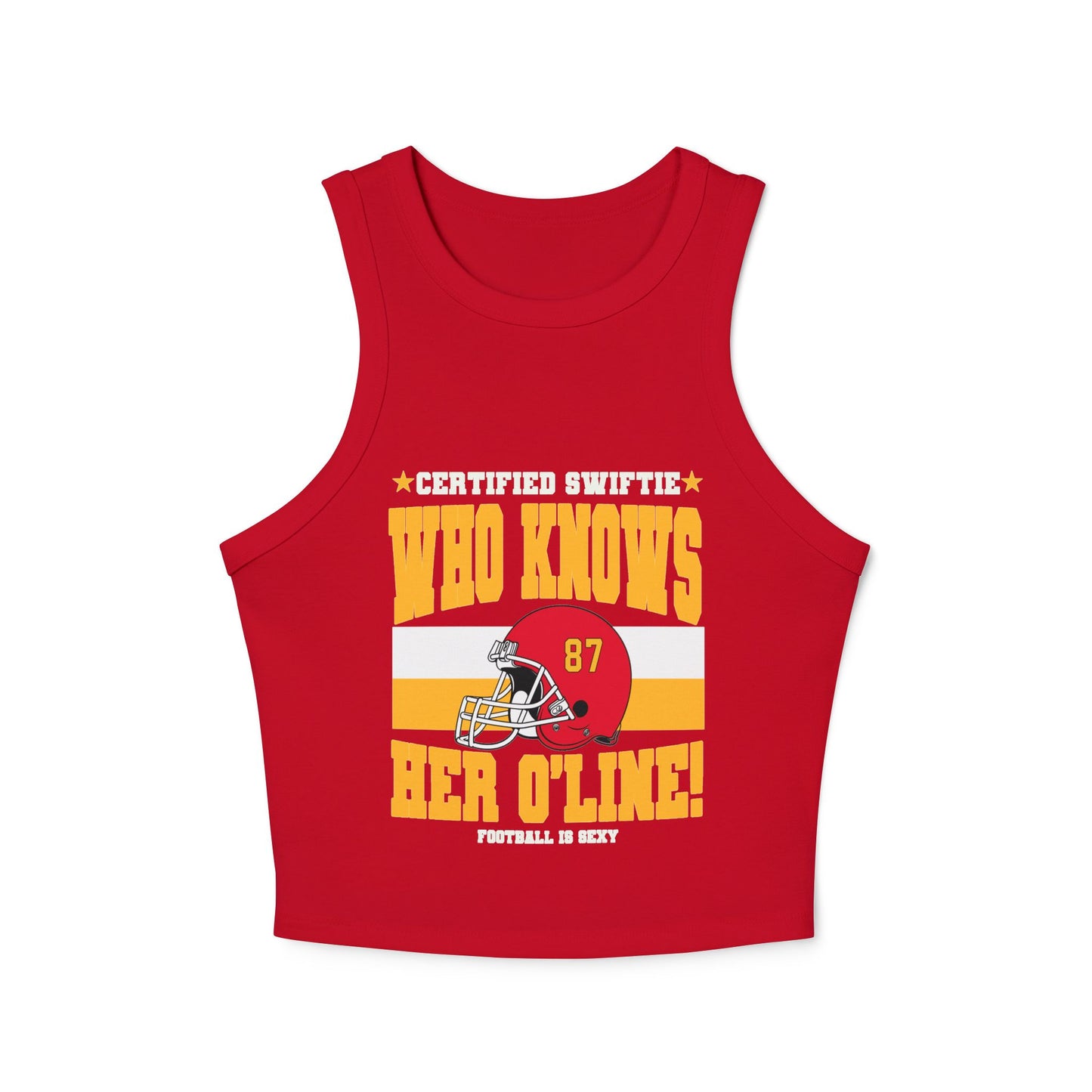 Who KNOWS her O-LINE Kansas City Women's Micro Rib Racer Tank Top