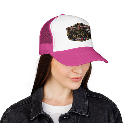 UK Football + Futbol Is Sexy Trucker Hat