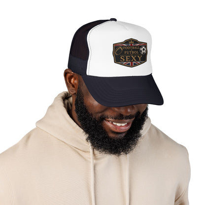 UK Football + Futbol Is Sexy Trucker Hat