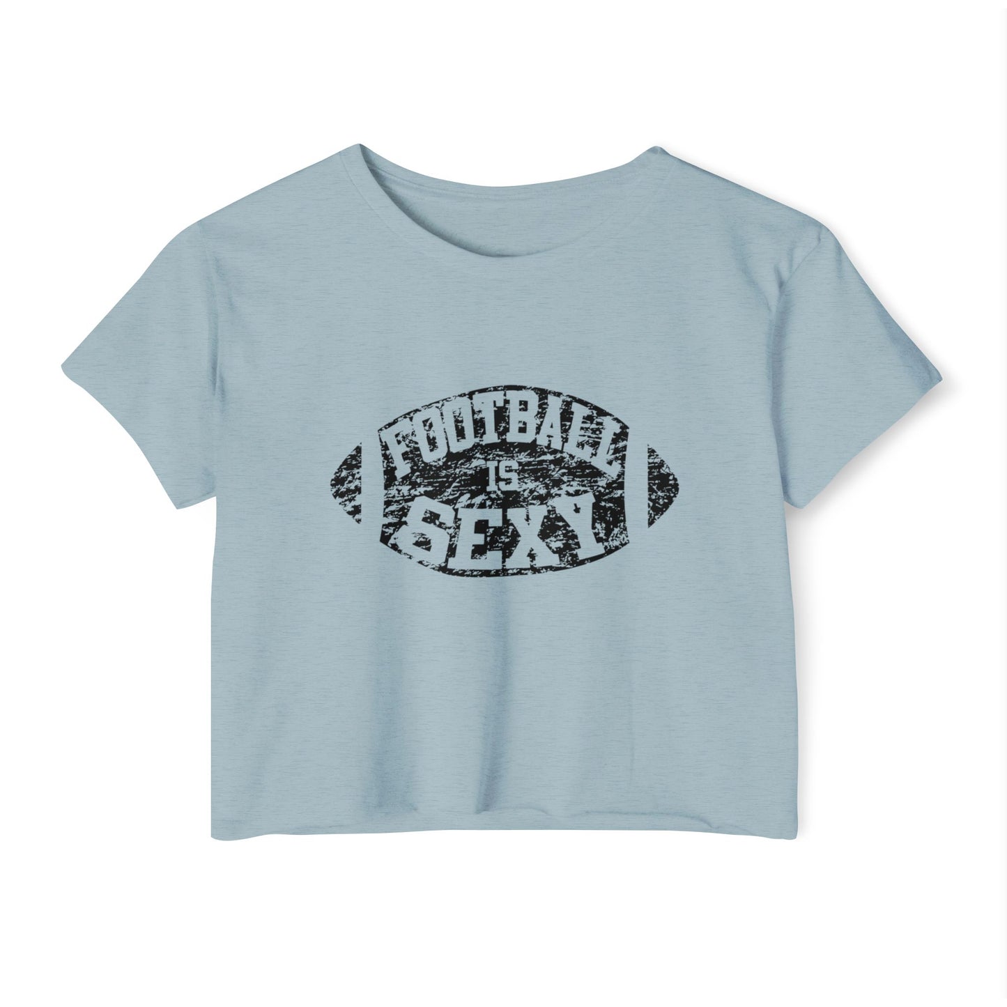 'Football Is Sexy' Crop Tee | Black Logo