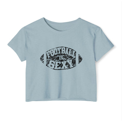 'Football Is Sexy' Crop Tee | Black Logo