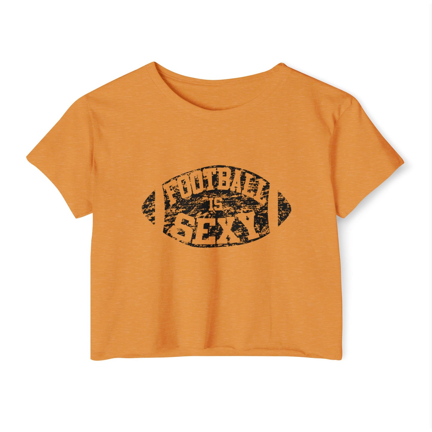 'Football Is Sexy' Crop Tee | Black Logo