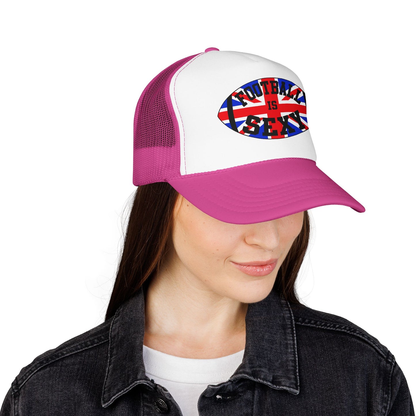 UK Flag Football Is Sexy Foam Trucker Hat