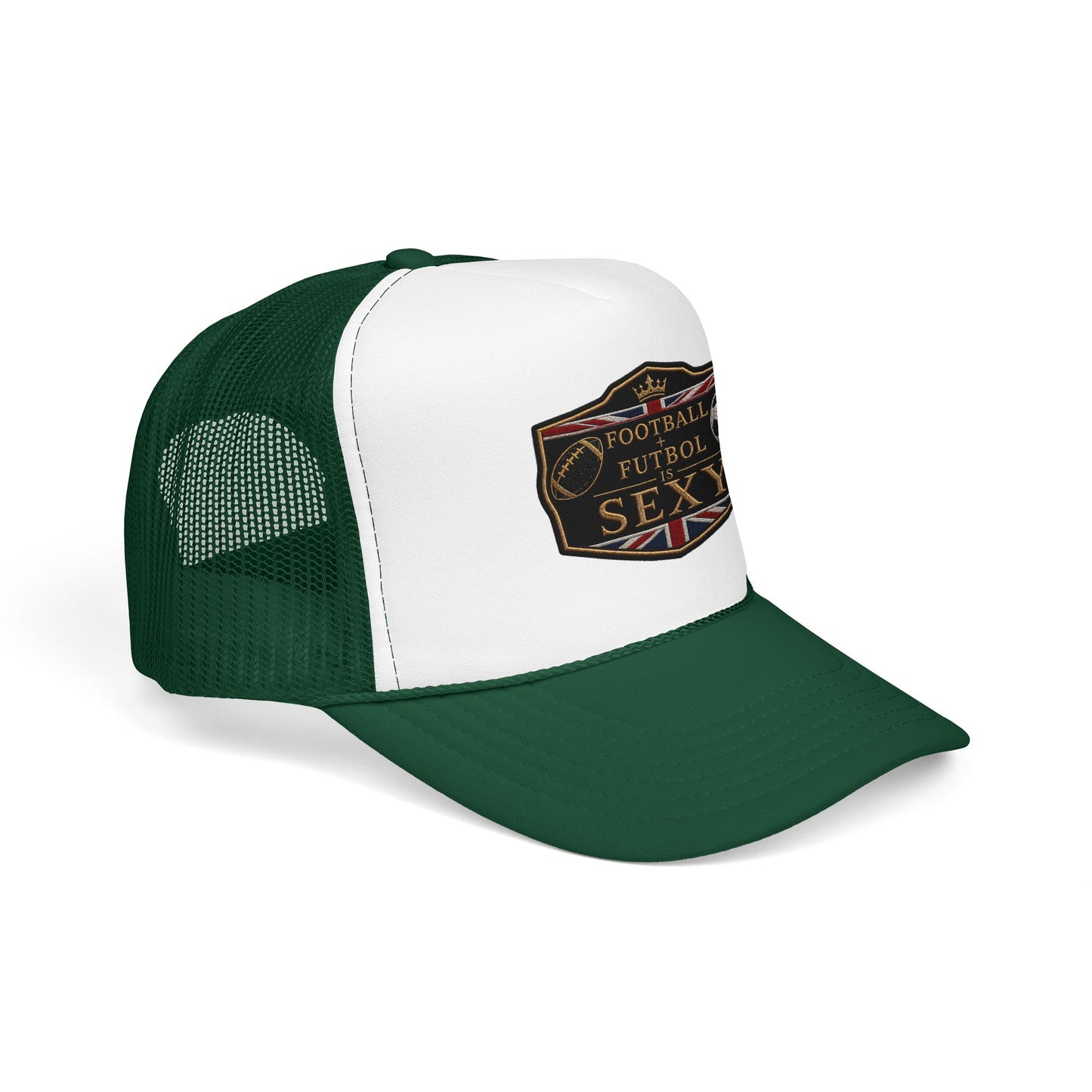 UK Football + Futbol Is Sexy Trucker Hat
