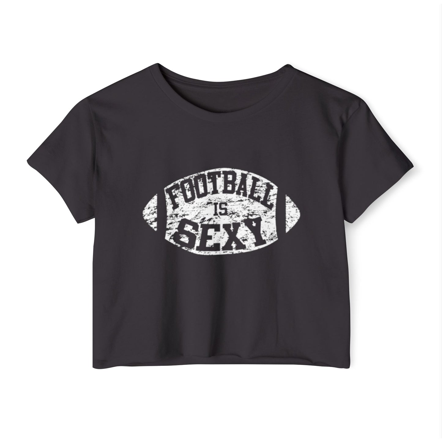 Football Is Sexy Crop Tee | White Logo